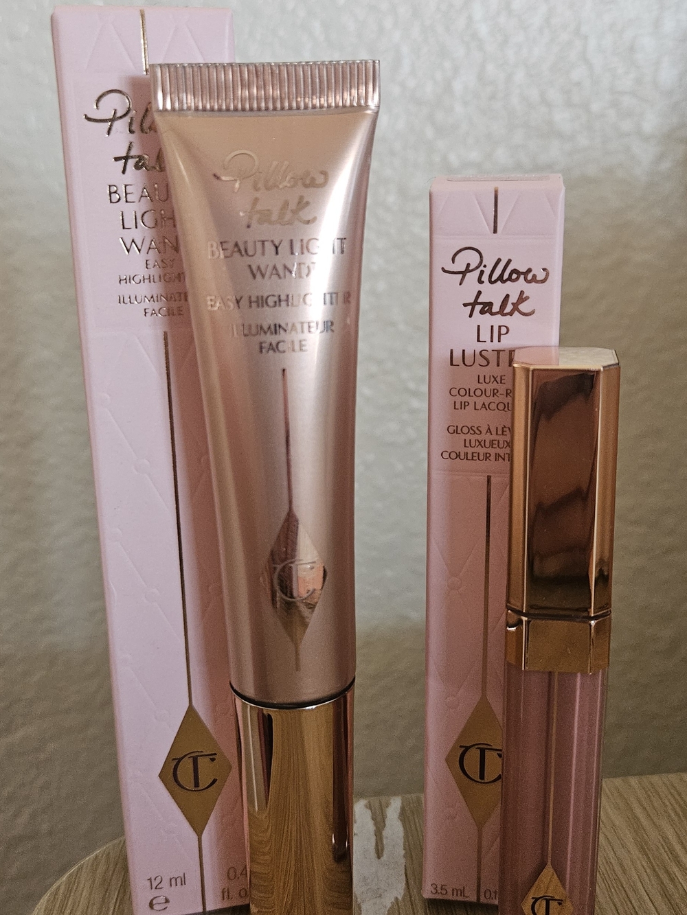 Charlotte Tilbury Beauty Light Wand & Lip Lustre  Duo In Pillow Talk